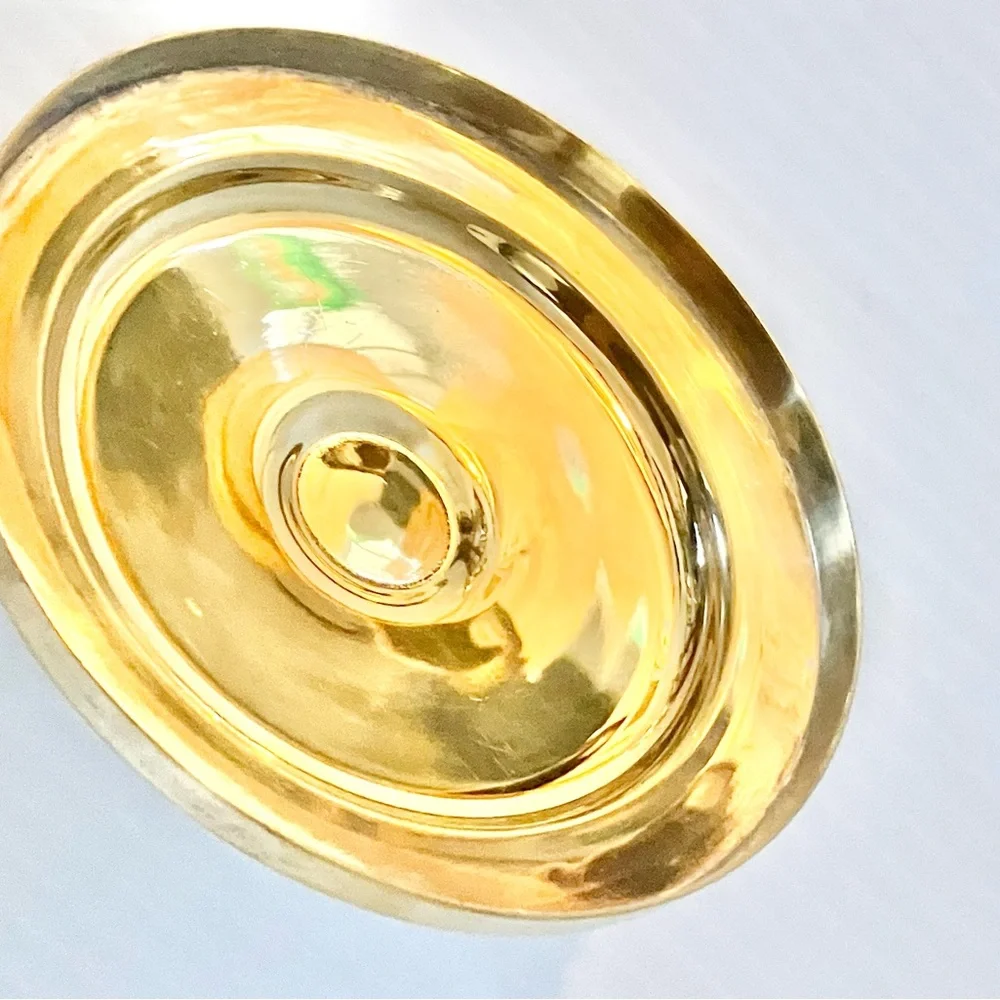 Sterling Silver Ciborium Gold Vermeil Replacement Lid 4.125” Diameter Top Cross - Picture 4 of 6